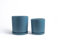 Load image into Gallery viewer, 12.5" Cylinder Pots w/ Water Saucers: