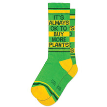 Load image into Gallery viewer, It's Always OK To Buy More Plants Ribbed Gym Socks