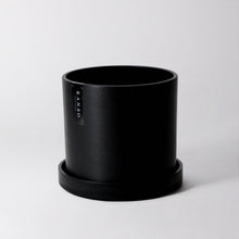 Load image into Gallery viewer, 7" & 4" Signature Planters & Saucer | Earth Tones: White Stone / 7" & 4" | Two Set Combo