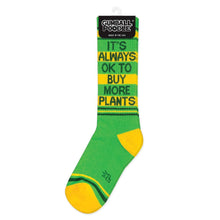 Load image into Gallery viewer, It's Always OK To Buy More Plants Ribbed Gym Socks
