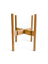 Load image into Gallery viewer, Plant Stand - Mid Level - Adjustable - Natural Bamboo