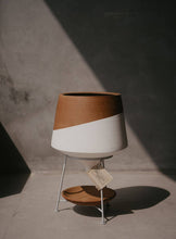 Load image into Gallery viewer, Terra Cotta Planter Pot w/ Metal Stand (Large)