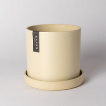 Load image into Gallery viewer, 7" & 4" Signature Planters & Saucer | Earth Tones: White Stone / 7" & 4" | Two Set Combo