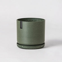 Load image into Gallery viewer, 9" Signature Stone Planter & Saucer | Earth Tones: Arctic Stone
