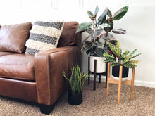 Load image into Gallery viewer, Plant Stand - Mid Level - Adjustable - Black Bamboo