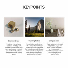 Load image into Gallery viewer, Medium Waterdrop Brass Incense Holder