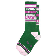 Load image into Gallery viewer, Horny For House Plants Gym Crew Socks