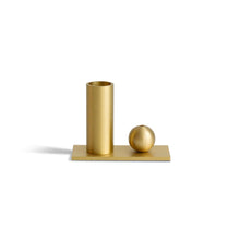 Load image into Gallery viewer, Cylinder & Sphere Brass Incense Holder