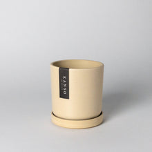 Load image into Gallery viewer, 7" & 4" Signature Planters & Saucer | Earth Tones: White Stone / 7" & 4" | Two Set Combo