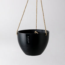 Load image into Gallery viewer, 8" | 12" Signature Stone Hanging Planter Pot | 4 Colorways: Black / 8 inch