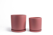 Load image into Gallery viewer, 12.5" Cylinder Pots w/ Water Saucers: