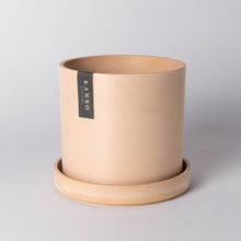 Load image into Gallery viewer, 7" & 4" Signature Planters & Saucer | Earth Tones: White Stone / 7" & 4" | Two Set Combo