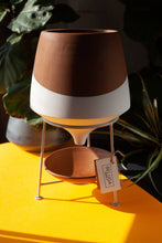 Load image into Gallery viewer, Terra Cotta Planter Pot w/ Metal Stand (Large)