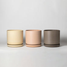 Load image into Gallery viewer, 9" Signature Stone Planter & Saucer | Earth Tones: Beachwood