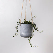Load image into Gallery viewer, 4" Signature Stone Hanging Planter Pot: Black