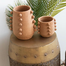 Load image into Gallery viewer, Beaded Terracotta Planter Small