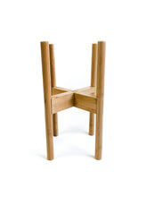 Load image into Gallery viewer, Plant Stand - Mid Level - Adjustable - Natural Bamboo