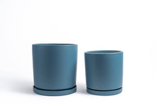 Load image into Gallery viewer, 12.5&quot; Cylinder Pots w/ Water Saucers:
