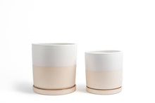 Load image into Gallery viewer, 12.5&quot; Cylinder Pots w/ Water Saucers:
