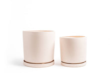 Load image into Gallery viewer, 12.5&quot; Cylinder Pots w/ Water Saucers:

