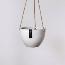 Load image into Gallery viewer, 8" | 12" Signature Stone Hanging Planter Pot | 4 Colorways: Black / 8 inch
