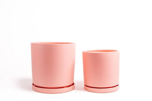Load image into Gallery viewer, 12.5&quot; Cylinder Pots w/ Water Saucers:
