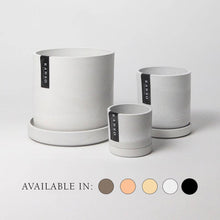 Load image into Gallery viewer, 3&quot; 4&quot; 7&quot; Planters &amp; Saucers  | 4 Colorways: Beachwood
