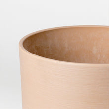 Load image into Gallery viewer, 9” Signature Stone Planter &amp; Saucer | Earth Tones: Tatami Sand
