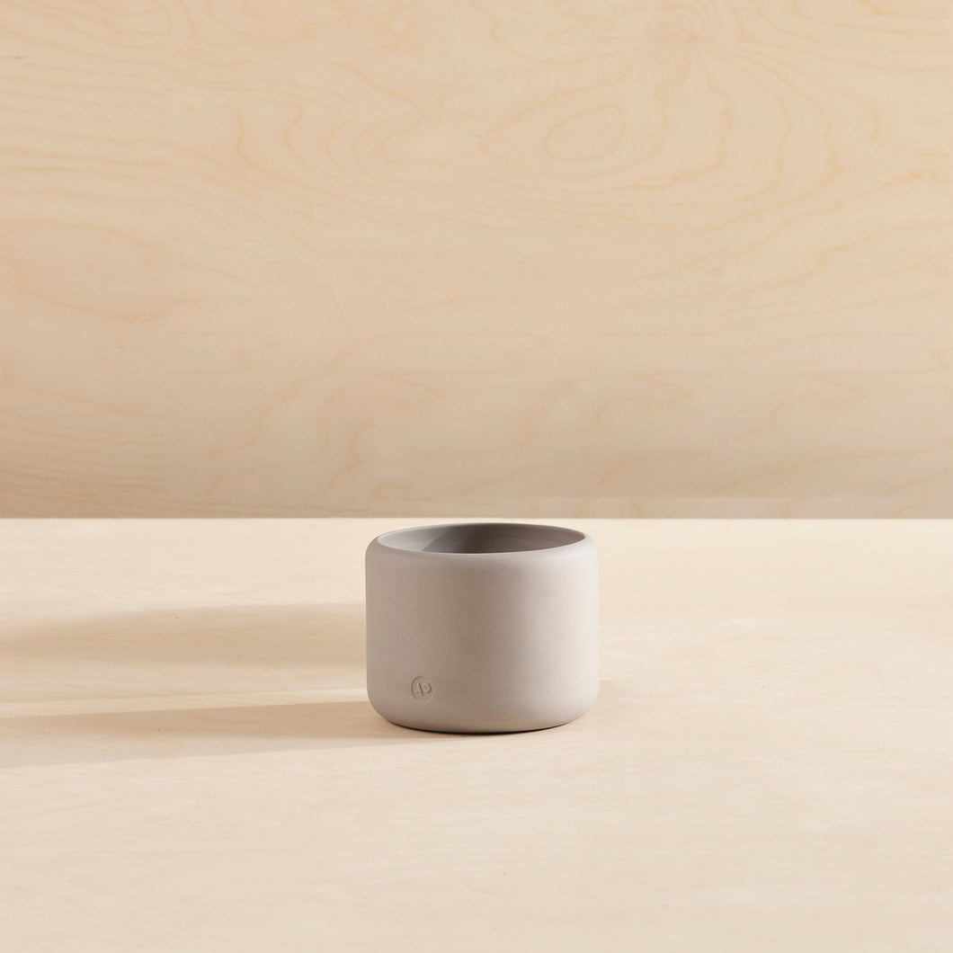 BOTANY porcelain Plant Pot SMALL: Concrete Grey