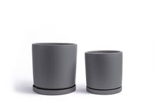 Load image into Gallery viewer, 12.5&quot; Cylinder Pots w/ Water Saucers:
