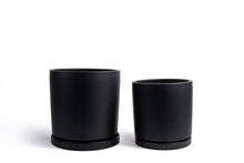 Load image into Gallery viewer, 12.5&quot; Cylinder Pots w/ Water Saucers:
