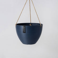 Load image into Gallery viewer, 8" | 12" Signature Stone Hanging Planter Pot | 4 Colorways: Black / 8 inch
