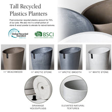 Load image into Gallery viewer, 11" Funnel Tall Planter Pot: Beachwood
