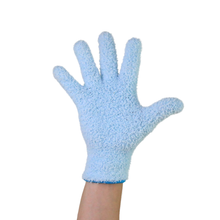 Load image into Gallery viewer, 2 Microfiber Gloves - Leaf-Shining Gloves: Blue
