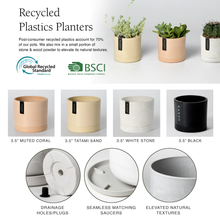 Load image into Gallery viewer, 3.5" Earth Tone Mini Planters | 10 Colorways: Deep Blue
