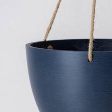 Load image into Gallery viewer, 8" | 12" Signature Stone Hanging Planter Pot | 4 Colorways: Black / 8 inch
