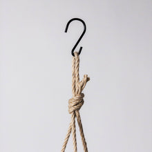 Load image into Gallery viewer, 8" | 12" Signature Stone Hanging Planter Pot | 4 Colorways: Black / 8 inch
