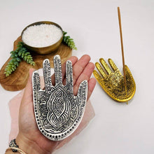 Load image into Gallery viewer, Hand Incense Holder - Silver or Gold -: Gold
