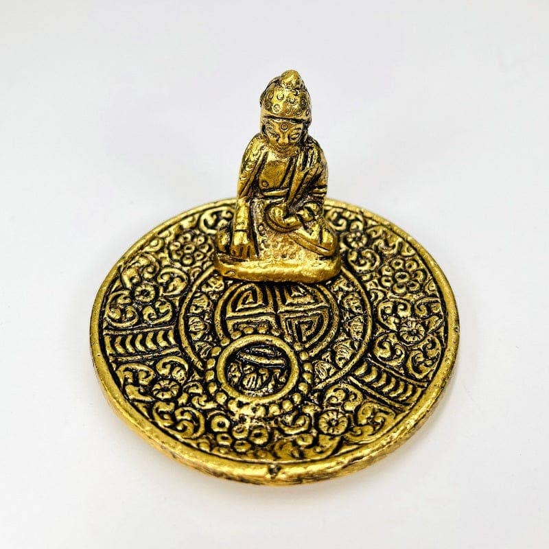 Incense Holder - Buddha or Elephant - Silver or Gold -: Gold / Buddha
