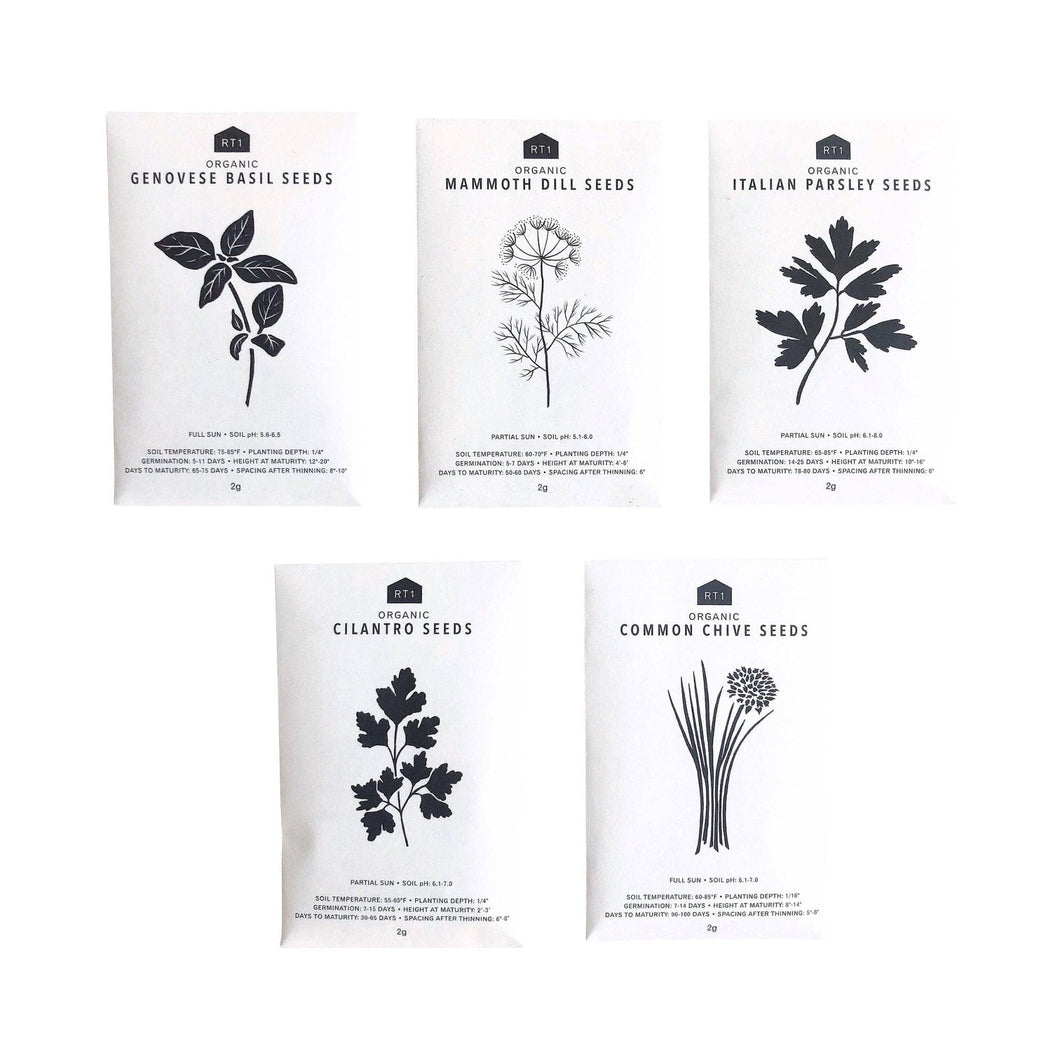 CULINARY HERB SEEDS I - PACK OF 5