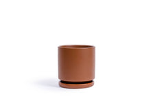 Load image into Gallery viewer, 4.5&quot; Limited Release Cylinder Pots with Water Saucers: Chocolate
